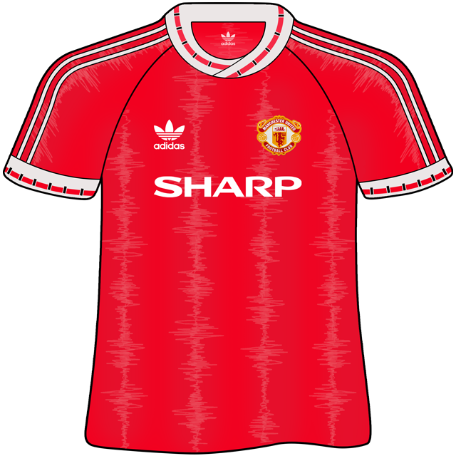 Manchester United Home Shirt 1990-1991